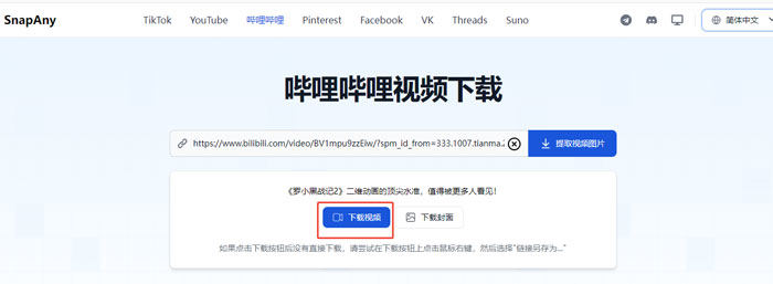 bilibili 影片下載在缐網站