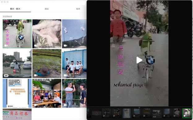 LINE 相簿影片下載