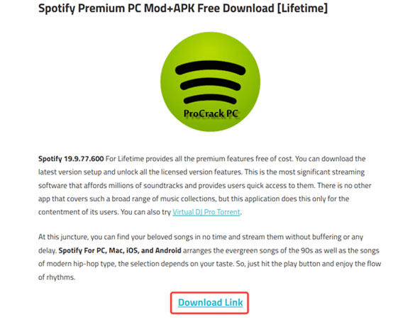 Procrackp Spotify 破解版