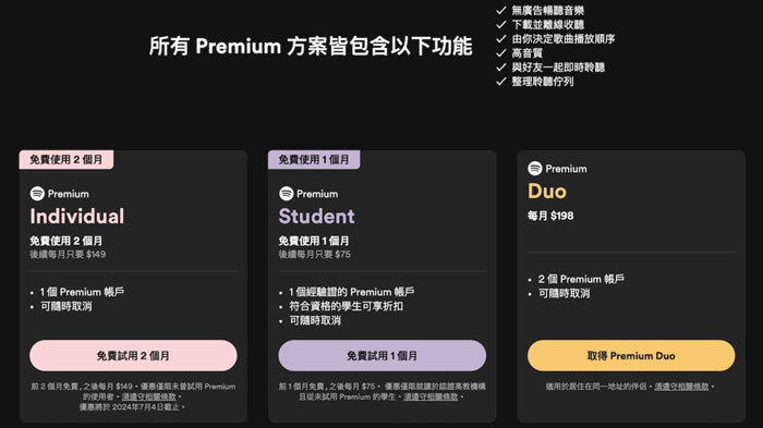 訂閲Spotify Premium