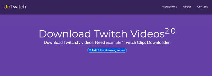 使用UnTwitch下載