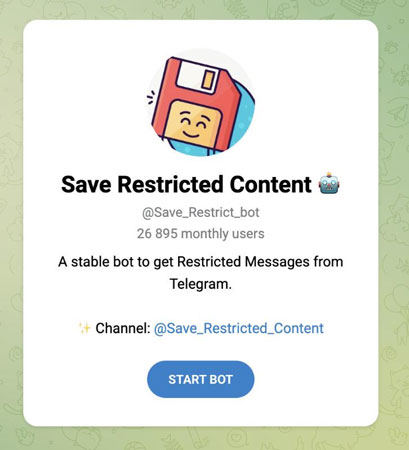 使用Telegram 抓片機器人