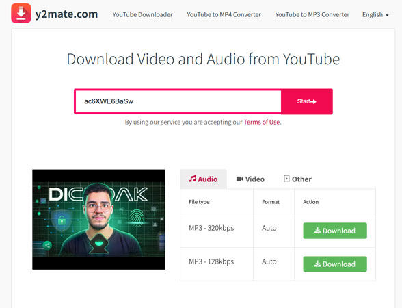 Y2Mate下載 MP3