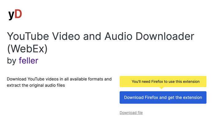 Firefox 瀏覽器外掛下載影片